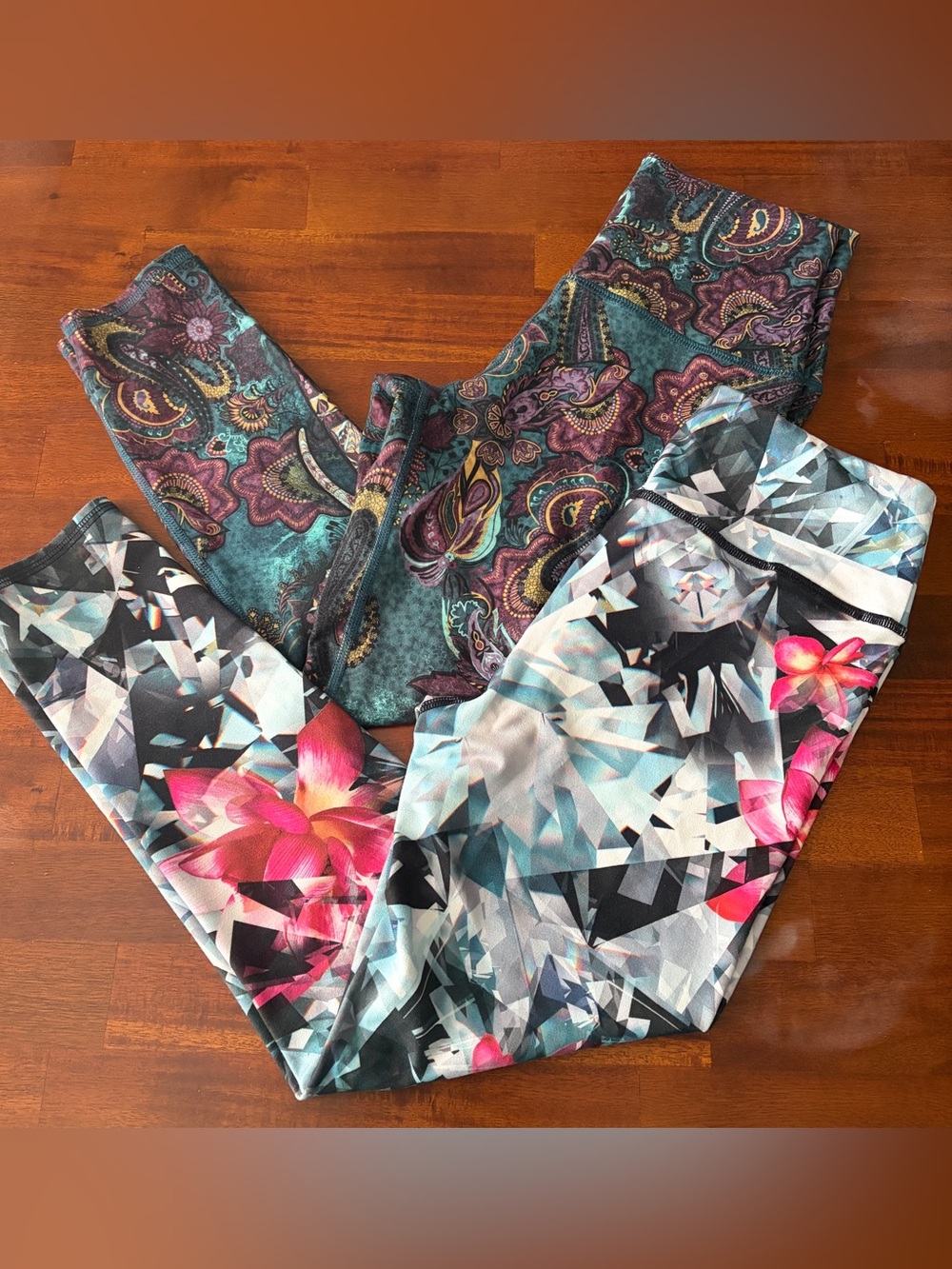 Evolution And Creation 23” Leggings Bundle Elephant & Paisley Floral Prints
